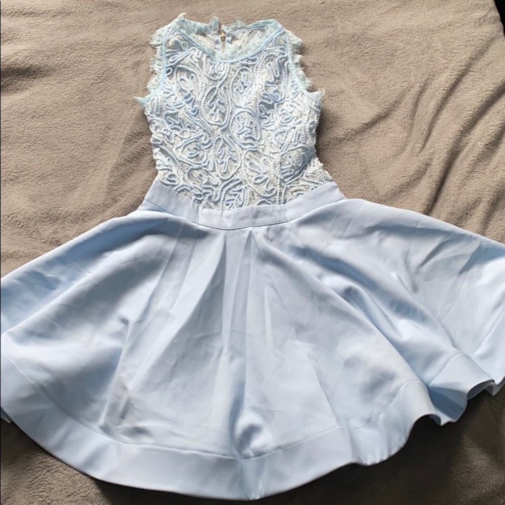 Blue laced dress